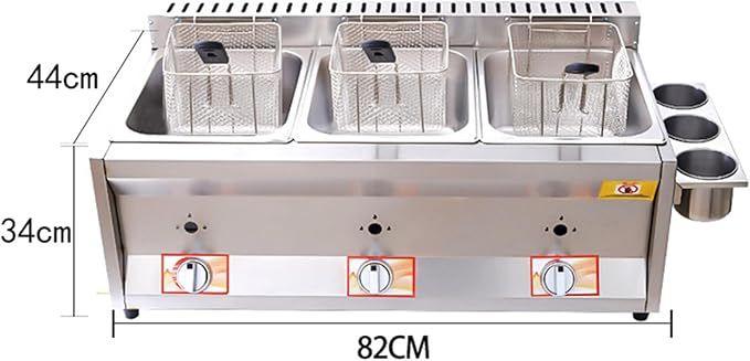 Grill & Ofen mieten & vermieten - Gasfritteuse Fritteuse gewerblich 2 Tanks 10 l x 2/3 Korb Deckel Edelstahl Propan große Kapazität in Elsdorf (Rheinland)