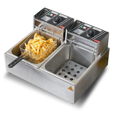 Grill & Ofen mieten & vermieten - Elektrische Fritteuse aus Edelstahl 24 l Doppeltank-Fritteuse 2 x 1500 Watt inkl. 2 Frittierkörbe in Elsdorf (Rheinland)