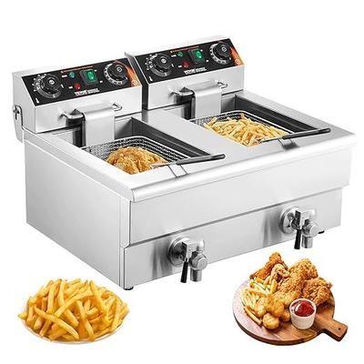 Koch- & Backgeräte mieten & vermieten - Kommerzielle elektrische Fritteuse Doppelfritteuse 2 x 11 l Fassungsvermögen 2 x 3000 Watt in Elsdorf (Rheinland)