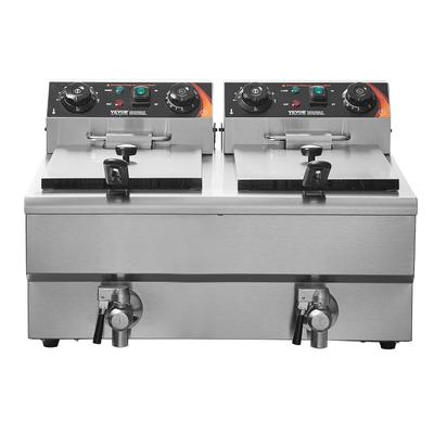 Koch- & Backgeräte mieten & vermieten - Kommerzielle elektrische Fritteuse Doppelfritteuse 2 x 11 l Fassungsvermögen 2 x 3000 Watt in Elsdorf (Rheinland)