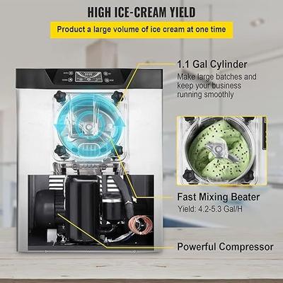 Softeismaschine mieten & vermieten - Harteismaschine kommerziell Eismaschine Streicheis 16-20 L/h Eiscreme 1400 W mit intelligentem LCD in Elsdorf (Rheinland)