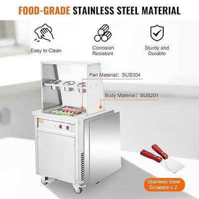 Softeismaschine mieten & vermieten - Eismaschine zum Frittieren Eisbereiter von Eisrollen quadratische 14 x 14 Zoll große Pfanne in Elsdorf (Rheinland)