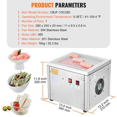 Softeismaschine mieten & vermieten - Eisrollenmaschine zum Frittieren von Eisrollen 28 x 24 x 2 cm Pfanne zum Frittieren von Eiscreme in Elsdorf (Rheinland)