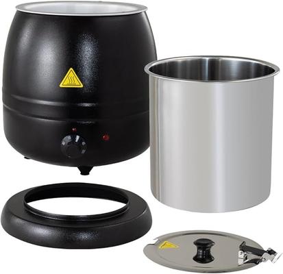 Koch- & Backgeräte mieten & vermieten - Suppentopf Topf Kochtopf Soßentopf elektrisch bis 95 °C 10 Liter schwarz Gastronomiebedarf in Elsdorf (Rheinland)