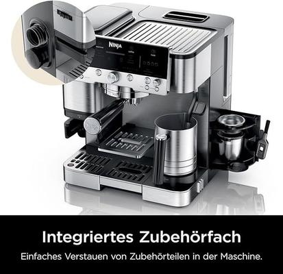 Kaffeemaschinen mieten & vermieten - Ninja Kaffeeautomat Luxe 3-in-1-Kaffeemaschine mit Mahlwerk und Aufschäumer für Latte Cappuccino in Elsdorf (Rheinland)
