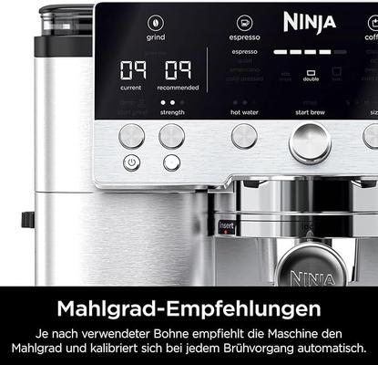 Kaffeemaschinen mieten & vermieten - Ninja Kaffeeautomat Luxe 3-in-1-Kaffeemaschine mit Mahlwerk und Aufschäumer für Latte Cappuccino in Elsdorf (Rheinland)