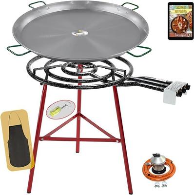Koch- & Backgeräte mieten & vermieten - Paella-Set Paella-Brenner-Set Butangas 70 cm Paella-Pfanne 90 cm Gasregler Schlauchhalterung in Elsdorf (Rheinland)