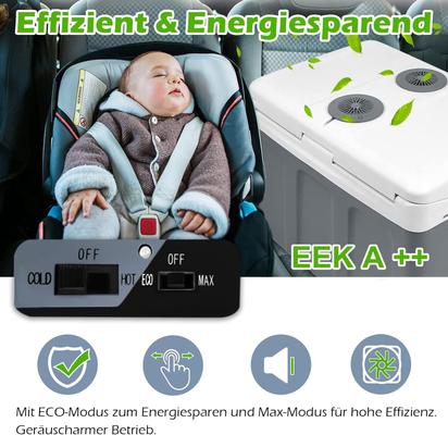 Campingzubehör mieten & vermieten - Kühlbox 48 L mit Rollen tragbarer Mini Kühlschrank 12V 220V thermoelektrische Kühlbox mit Kühl- und in Elsdorf (Rheinland)