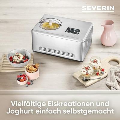 Softeismaschine mieten & vermieten - Creammaker Eismaschine Cream Maker 2 l mit Joghurtfunktion Edelstahl 180 Watt mit 2 x 2 L Behälter in Elsdorf (Rheinland)
