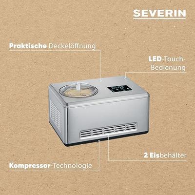 Softeismaschine mieten & vermieten - Creammaker Eismaschine Cream Maker 2 l mit Joghurtfunktion Edelstahl 180 Watt mit 2 x 2 L Behälter in Elsdorf (Rheinland)