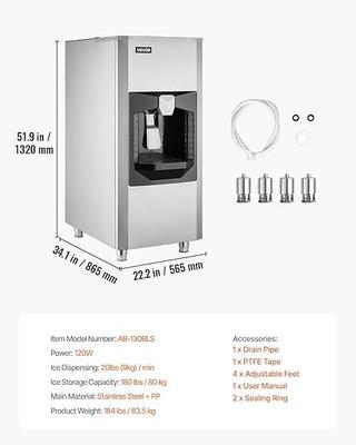 Eiswürfelmaschine mieten & vermieten - Eisspender Eisvorratsbehälter Eiswürfelmaschine 80 kg Kapazität 9 kg/min automatische Eisausgabe in Elsdorf (Rheinland)