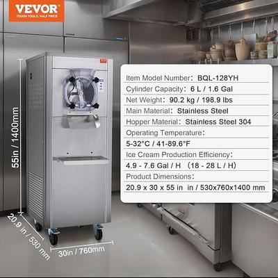 Softeismaschine mieten & vermieten - Gewerbliche Eismaschine Eisbereiter 18 l/h Harteismaschine mit Rädern 6 l Edelstahlzylinder LED in Elsdorf (Rheinland)