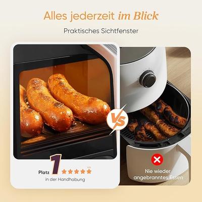 Grill & Ofen mieten & vermieten - Heißluftfritteuse gold 2 Fächer 6-in-1 Dual Zone XXL 8,5 L zwei Kammern mit Sichtfenster in Elsdorf (Rheinland)