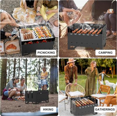 Grill & Ofen mieten & vermieten - Schaschlinkgrill mobiler Mangal Holzkohlegrill BBQ mit Plancha-Grillplatte und 7 Spießen 2-in-1 in Elsdorf (Rheinland)