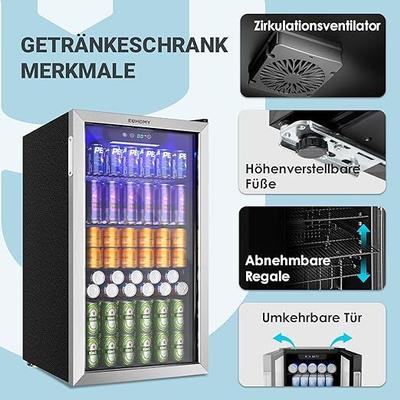 Kühlschrank mieten & vermieten - Getränkeschrank Getränkekühlschrank Mini-Kühlschrank Kühlschrank Getränkekühler Minikühlschrank 90L in Elsdorf (Rheinland)