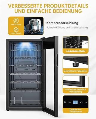 Kühlschrank mieten & vermieten - Weinkühlschrank Weinflaschenkühlschrank Weinschrank Kühlschrank mit Glastüre 28 Flaschen 82 L in Elsdorf (Rheinland)