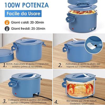 Campingzubehör mieten & vermieten - Thermobehälter 1000 ml elektrische Lunchbox Speisenwärmer Warmhaltebehälter 3 in 1 12V/24V/220V in Elsdorf (Rheinland)