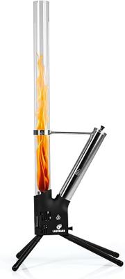Fackeln & Feuereffekte mieten & vermieten - Feuerrohr Edelstahl Pelletfackel dekorative Feuersäule für Garten & Terrasse raucharme Pelletfackel in Elsdorf (Rheinland)