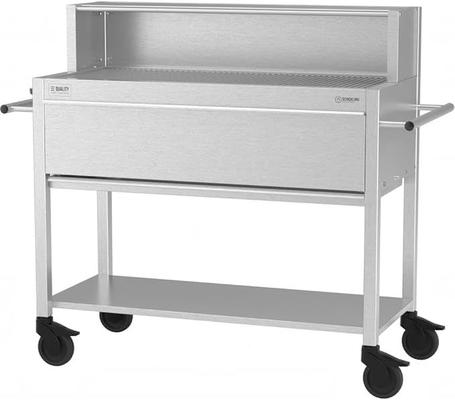Grill & Ofen mieten & vermieten - Gastrogrill Gastro Holzkohlegrill Profigrill Edelstahlgrill XXL Grill Holzkohle 4 Lenkrollen 8 mm in Elsdorf (Rheinland)