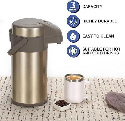Kaffeemaschinen mieten & vermieten - Pumpkanne 4l Thermoskannen Kaffeespender Kanne Kaffeekanne 4,0 Liter Edelstahl doppelwandig in Elsdorf (Rheinland)