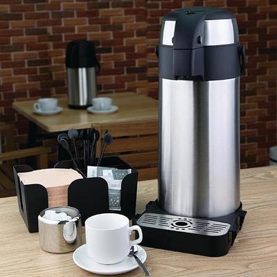 Bar Theke mieten & vermieten - Teekanne Pumpkanne Kaffeekanne Thermoskanne Isolierkanne Airpot 5L 445 x 172 mm Edelstahl Infuser in Elsdorf (Rheinland)