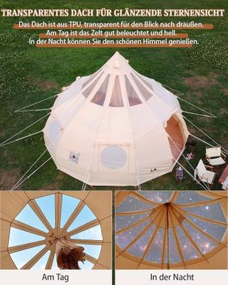 Camping Zelte mieten & vermieten - Tipizelt Jurtenzelt Familienzelt Zwiebelzelt Canvas-Zelt 8-Personen 5x3,15m Segeltuch Pyramidenzelt in Elsdorf (Rheinland)