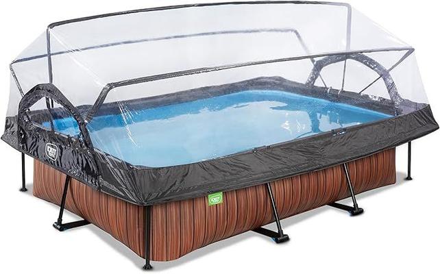 Wasserspiele mieten & vermieten - Schwimmbecken Swimmingpool Gartenpool Holzpool mit Multifunktionsabdeckung 300 x 200 x 65 cm in Elsdorf (Rheinland)