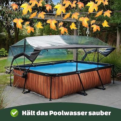 Wasserspiele mieten & vermieten - Schwimmbecken Swimmingpool Gartenpool Holzpool mit Multifunktionsabdeckung 300 x 200 x 65 cm in Elsdorf (Rheinland)