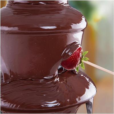 Schokobrunnen mieten & vermieten - Schokobrunnen 6 kg Schokoladenbrunnen Schokofontäne Schokolade 250 Watt 5 Etagen 30 - 110°C in Elsdorf (Rheinland)