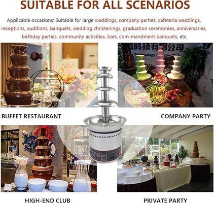 Schokobrunnen mieten & vermieten - Schokoladenbrunnen 7 Ebenen Schokobrunnen Schokofontäne elektrisch 330W Party Hochzeit 43x43x103 in Elsdorf (Rheinland)