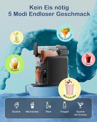 Slush Eis Maschine mieten & vermieten - Slushie-Maschine 24-Stunden-Timer Selbstreinigung Kindersicherung 5 Programme Slushie Cocktail in Elsdorf (Rheinland)