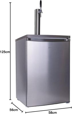 Zapfanlage mieten & vermieten - Zapfanlage Bierzapfanlage Silber max. 30 L Fässer mit Zapfsäule Uhr Co² Keg Profigerät Gastro in Elsdorf (Rheinland)