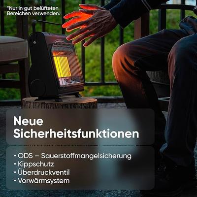 Campingzubehör mieten & vermieten - Tragbarer Gasheizer Heizgerät Zeltheizer Campingheizer 1,7 kW multifunktionaler Keramikheizer in Elsdorf (Rheinland)