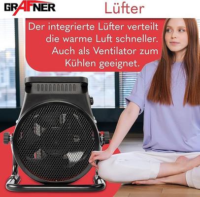 Campingzubehör mieten & vermieten - Stromheizung Elektroheizung Elektroheizer Zeltheizung Heizlüfter mit 2000 Watt 2 KW 3 Heizstufen in Elsdorf (Rheinland)