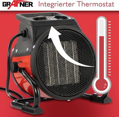 Campingzubehör mieten & vermieten - Stromheizung Elektroheizung Elektroheizer Zeltheizung Heizlüfter mit 2000 Watt 2 KW 3 Heizstufen in Elsdorf (Rheinland)