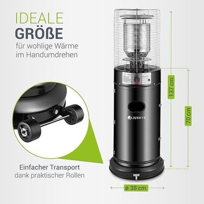 Heizstrahler & Heizpilz mieten & vermieten - Outdoor-Heizstrahler 11 kW Gasbrenner Terrassenheizer Gasbetrieb Terrasse Balkon Garten 5+11 L Gas in Elsdorf (Rheinland)