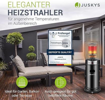 Heizstrahler & Heizpilz mieten & vermieten - Outdoor-Heizstrahler 11 kW Gasbrenner Terrassenheizer Gasbetrieb Terrasse Balkon Garten 5+11 L Gas in Elsdorf (Rheinland)