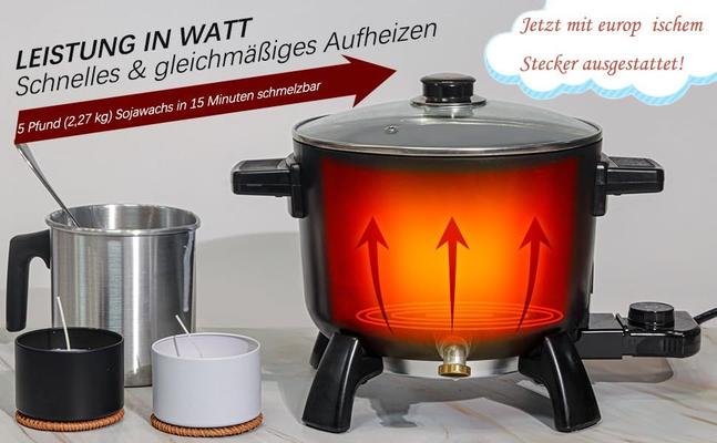 Brenner mieten & vermieten - Wachsschmelzer Wachsschmelztopf Wachsschmelze 6 L temperaturbeständig groß mit Ausgießer einfach in Elsdorf (Rheinland)