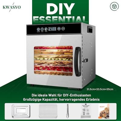 Buffetzubehör mieten & vermieten - Dörrgerät trocknen entsaften von Obst Früchten Gemüse u.a. Edelstahl 500 Watt 10 Stufen 30-90°C in Elsdorf (Rheinland)