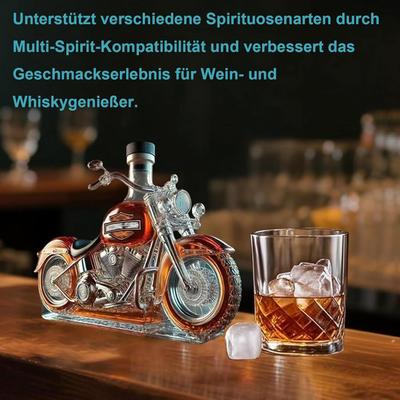 Cocktailbar mieten & vermieten - Motorrad-Whisky-Dekanter Whisky-Liebhaber Glasflasche lustige Trinkflasche Whisky Champagner Wodka in Elsdorf (Rheinland)