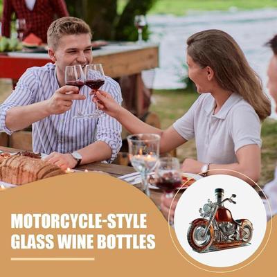 Cocktailbar mieten & vermieten - Motorrad-Whisky-Dekanter Whisky-Liebhaber Glasflasche lustige Trinkflasche Whisky Champagner Wodka in Elsdorf (Rheinland)
