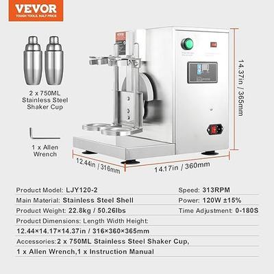 Cocktailbar mieten & vermieten - Milchshake-Mixer Milchshake-Maschine 120 Watt kommerzieller Milchtee-Shaker 0–180 s einstellbar in Elsdorf (Rheinland)
