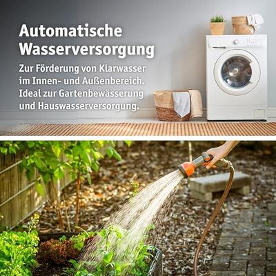 Pumpen mieten & vermieten - Hauswasserautomat Hauswasserwerk 1100 W Wasserpumpe Trockenlaufschutz Wasserversorgung Brunnen in Elsdorf (Rheinland)