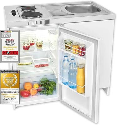 Kühlschrank mieten & vermieten - Mini-Küche Miniküche weiss Kühlschrank mit 76 l Nutzinhalt Masse-Kochfeld elektrisch 230 V in Elsdorf (Rheinland)