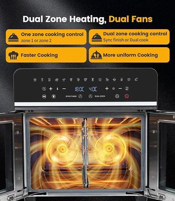 Catering mieten & vermieten - Heißluftfritteuse 23 L Minibackofen Multikocher Dual Zone XXL 1800 W LED-Touchscreen 15 Programme in Elsdorf (Rheinland)