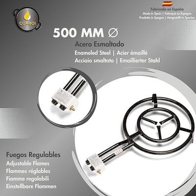 Grill & Ofen mieten & vermieten - Paella-Brenner-Set Paella-Pfanne 2 Grillpfannen Omelettpfanne Butangas emailliert 60 cm + 42 cm in Elsdorf (Rheinland)