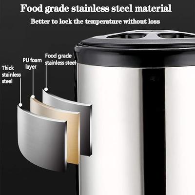 Catering mieten & vermieten - Suppenkessel isolierter Catering-Getränkespender Heißwasserspender Edelstahl mit Hahn 16 L Milchtee in Elsdorf (Rheinland)