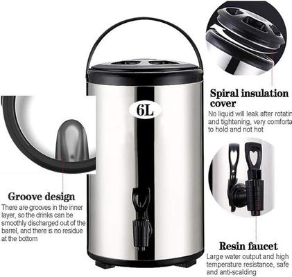 Catering mieten & vermieten - Suppenkessel isolierter Catering-Getränkespender Heißwasserspender Edelstahl mit Hahn 16 L Milchtee in Elsdorf (Rheinland)