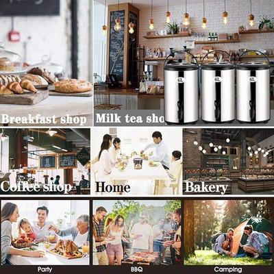 Catering mieten & vermieten - Suppenkessel isolierter Catering-Getränkespender Heißwasserspender Edelstahl mit Hahn 16 L Milchtee in Elsdorf (Rheinland)