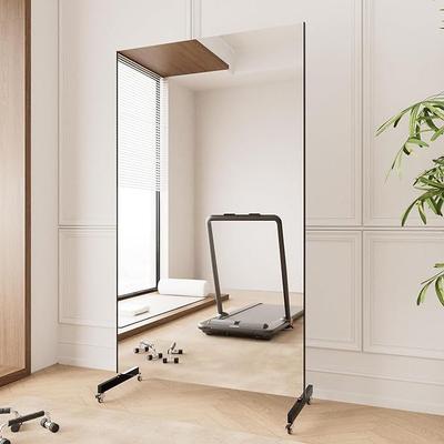 Kulissen mieten & vermieten - Ganzkörperspiegel 170 x 100 cm Spiegel Fitnessraum Spiegel Rollen 360° drehbar Standspiegel Spiegel in Elsdorf (Rheinland)